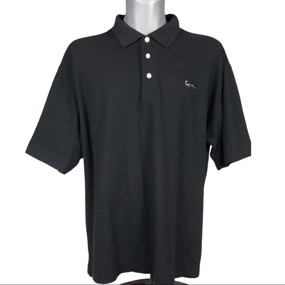 Kano Gold 3X Black Short Sleeve Polo Shirt - Picture 1 of 9